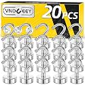 VNDUEEY 20 Pack Magnetic Hooks, 25Lbs Magnet Hooks Heavy Duty, Strong Magnetic Hooks Cruise, Fridge Magnets with Hooks for Hanging, Magnet Hook for Kitchen, Classroom, Garage, and Office