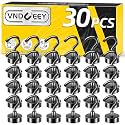 VNDUEEY 30 Pack Black Magnetic Hooks, 25Lbs Strong Magnet Hooks for Hanging, Magnetic Cruise Hook Heavy Duty, Magnets with Hooks for Refrigerator, Grill, Kitchen, Office and Garage