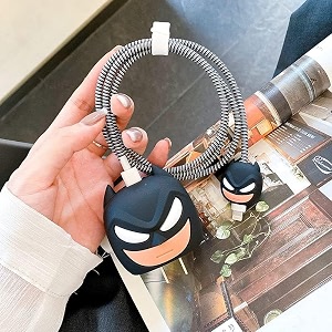 protective case for 18w 20w iphone 1716151413 1211 pro max chargerwith cartoon lightning data cable case for iphone charger batman