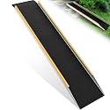 VNN 48" Aluminum Shed Ramp 1PC - 4' Long Loading Ramp for Lawn Mower, 9.8" Wide Ramps for Shed, 600 lbs Capacity Trailer Ramps for Motorcycle, E-Bike, Dirt Bike, Scooter, Bicycle