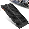 VNN Portable Wheelchair Ramp 5FT, Black Seamless Non-Slip Aluminum Ramps