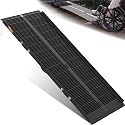 VNN Portable Wheelchair Ramp 7FT, Black Seamless Non-Slip Aluminum Ramps