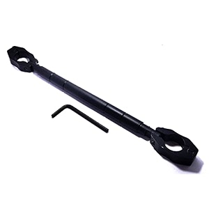 universal right adjustable motorcycle handlebar cross bar m1-full black model-1 pack of 1