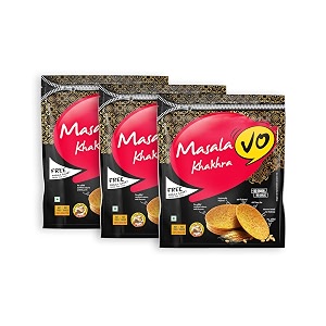 vo foods masala round khakhra pack of 3 540g