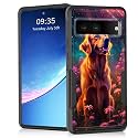 for Pixel 7a Case,Heavy Duty Dual Layer Hybrid Hard PC Soft Rubber Shockproof Protective Rugged Bumper Case for Google Pixel 7A 6.1",Cute Golden Retriever Dog