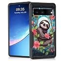 for Pixel 7a Case,Heavy Duty Dual Layer Hybrid Hard PC Soft Rubber Shockproof Protective Rugged Bumper Case for Google Pixel 7A 6.1",Cute Sloth