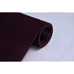 waterproof mud dirt trapper anti skid rubberbathroomshowerrainswimming pool mat2x11 feet wine