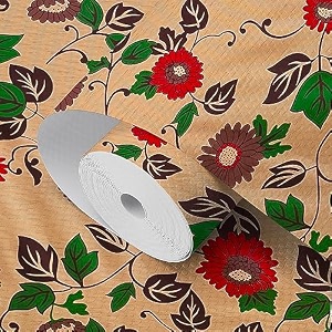 kitchen drawercabinet shelf matpvc materialadjustable size 10 meter roll brown - cdoj2-p33-10m