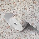 Polyvinyl Chloride Kitchen Drawer/Cabinet Shelf Mat|PVC Material|Adjustable Size 5 Meter Roll, Cream - Cdoj-P20-5M, Floral