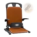 VOCIC Upgrade Electric Floor Lift for Elderly Falls, Heavy Duty Lift Chair with T-stabilized Base, Help You Get Up from Floor, Support Up to 440 LBS, AX15 (Orange)
