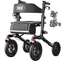 VOCIC Z57 Walkers for Seniors with Seat Outdoor Rollator 12'' All Terrain