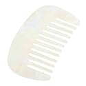 VOCOSTE Hair Comb Wide Tooth, Anti-Static Pocket Size Comb for Thick, Curly Hair, Hair Care, Detangling Comb, for Wet and Dry, White