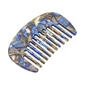VOCOSTE Wide Tooth Comb, Anti-Static Pocket Size for Curly Hair, Dark Blue