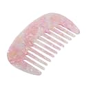 VOCOSTE Wide Tooth Comb, Anti-Static Pocket Size for Curly Hair, Pink White