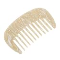 VOCOSTE Wide Tooth Comb, Anti-Static Pocket Size for Curly Hair, Deep Beige