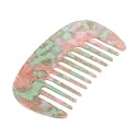 VOCOSTE Wide Tooth Comb, Anti-Static Pocket Size for Curly Hair, Pink Green