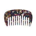 VOCOSTE Wide Tooth Comb, Pocket Size for Curly Hair, Blue Purple
