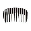 VOCOSTE Wide Tooth Comb, Pocket Size for Curly Hair, White Black