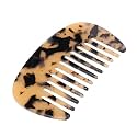 VOCOSTE Wide Tooth Comb, Pocket Size for Curly Hair, Light Brown