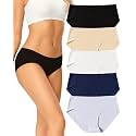 voenxe Womens Underwear Seamless Hipster,No Show Ladies Bikini Panties