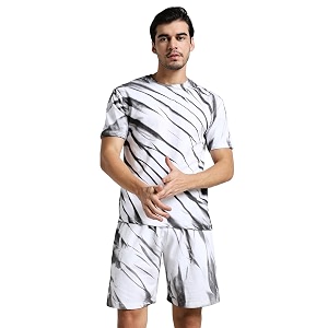 Vogaan Mens Cotton Short Sleeve Tracksuit Summer