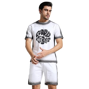 Vogaan Mens Cotton Short Sleeve Tracksuit Summer