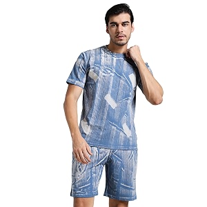 Vogaan Mens Cotton Short Sleeve Tracksuit Summer