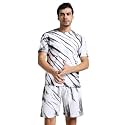 Vogaan Men39s Cotton Short Sleeve Tracksuit Summer