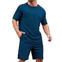 Vogaan Men39s T-Shirt and Shorts Set 