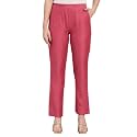 Vogaan Women39s Cotton Silk Pant Half-Elasticated