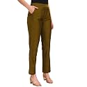 Vogaan Women39s Cotton Silk Pant Half-Elasticated
