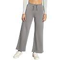 Vogaan Womens Cotton Blend Wide Leg Pants