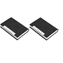 VOGARD Business Card Holder, Business Card Case Professional PU Leather &amp; Stainless Steel Multi Card Case,Business Card Holder Wallet Credit Card ID Case/Holder for Men &amp; Women