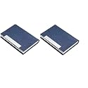 VOGARD Business Card Holder, Business Card Case Professional PU Leather & Stainless Steel Multi Card Case,Business Card Holder Wallet Credit Card ID Case/Holder for Men & Women