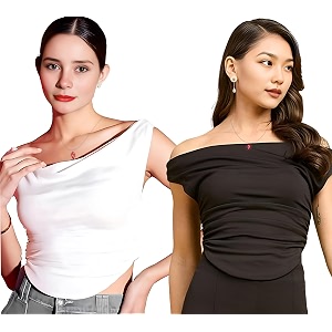 VOGARD Women Stretchable Sleeveless Regular Fit Crop