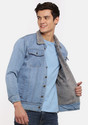VOGATI Full Sleeve Washed Men Denim Jacket
