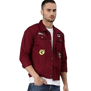 VOGATI Mens Denim Jacket