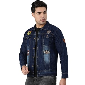 VOGATI Mens Denim Jacket