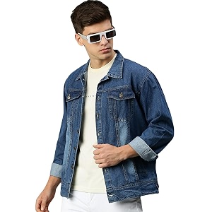 VOGATI Mens Denim Jacket