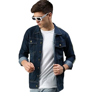 VOGATI Mens Denim Jacket
