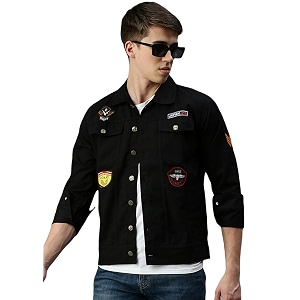 VOGATI Mens Denim Jacket