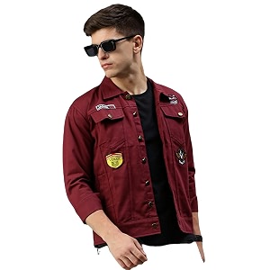 VOGATI Mens Denim Jacket