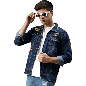 VOGATI Mens Denim Jacket
