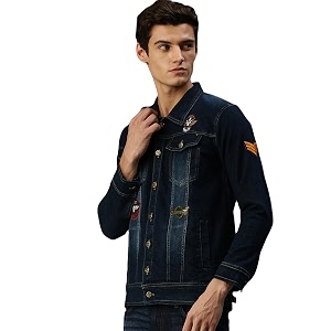 VOGATI Mens Denim Jacket