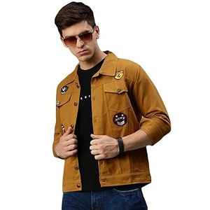 VOGATI Mens Denim Jacket