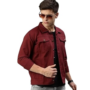 VOGATI Mens Denim Jacket