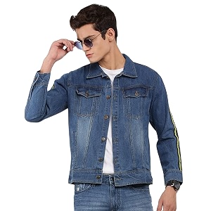 VOGATI Mens Denim Jacket