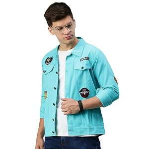 VOGATI Mens Denim Jacket
