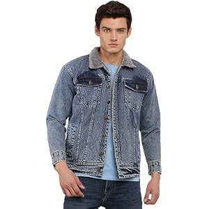 VOGATI Mens Denim Jacket