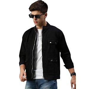 VOGATI Mens Denim Jacket